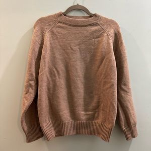 Super cozy thick knit beige sweater - looks GREAT w/ jeans!